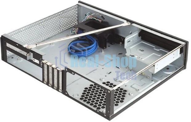 Компьютерный корпус Slim HTPC Silverstone Milo ML03B Black, mATX, USB 3.0, Audio, без БП