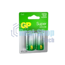 Алкалиновые батарейки GP Super Alkaline G-Tech 14А типоразмера C - 2 шт. на блистере (2 шт.)