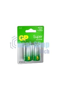 Алкалиновые батарейки GP Super Alkaline G-Tech 14А типоразмера C - 2 шт. на блистере (2 шт.)