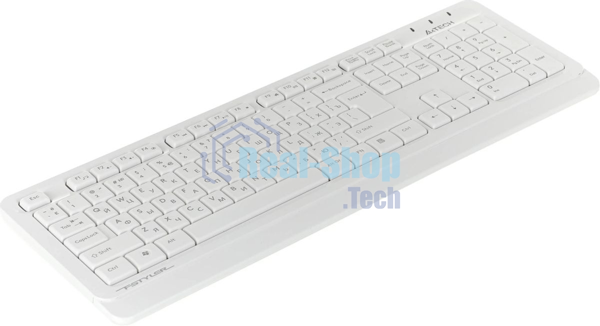Комплект клавиатура+мышь A4Tech FStyler FG1012 беспроводной, USB, 1200 DPI, белый