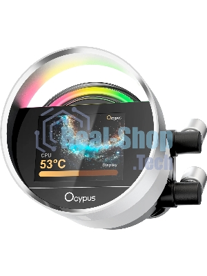 Система охлаждения Ocypus Sigma L36 WH ARGB, 360мм, LCD Pump 2.4