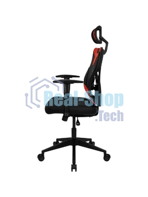 Кресло Aerocool GUARDIAN Champion красный, сетка, 150 кг, подголовник, регулируемые подлокотники, механизм качания, поясничная подушка