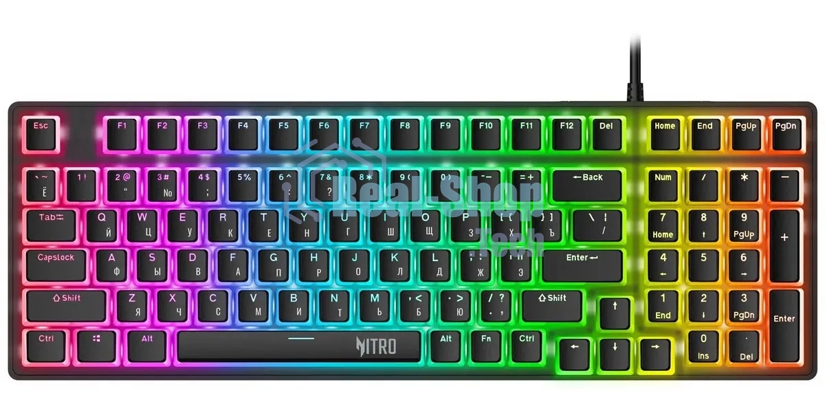 Клавиатура проводная Acer Nitro OKW303, USB, черный