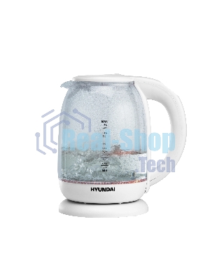 Чайник электрический Hyundai HYK-S3808 1.7л. 2200Вт белый (корпус: стекло)