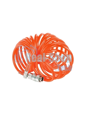 Шланг спиральный для пневмоинструмента PATRIOT PU 156x8мм полиамид быстросъем.