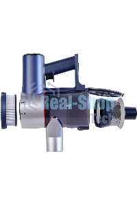 Пылесос вертикальный/ручной Hyundai HYV-S7570 темно-синий/серебристый, питание от аккумулятора, 110 Вт, уборка сухая, пылесборник 0.7 л, работа от АКБ max 60 мин.