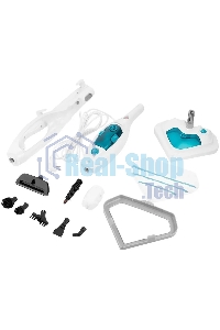 Швабра паровая Kitfort КТ-3908 белый/бирюзовый