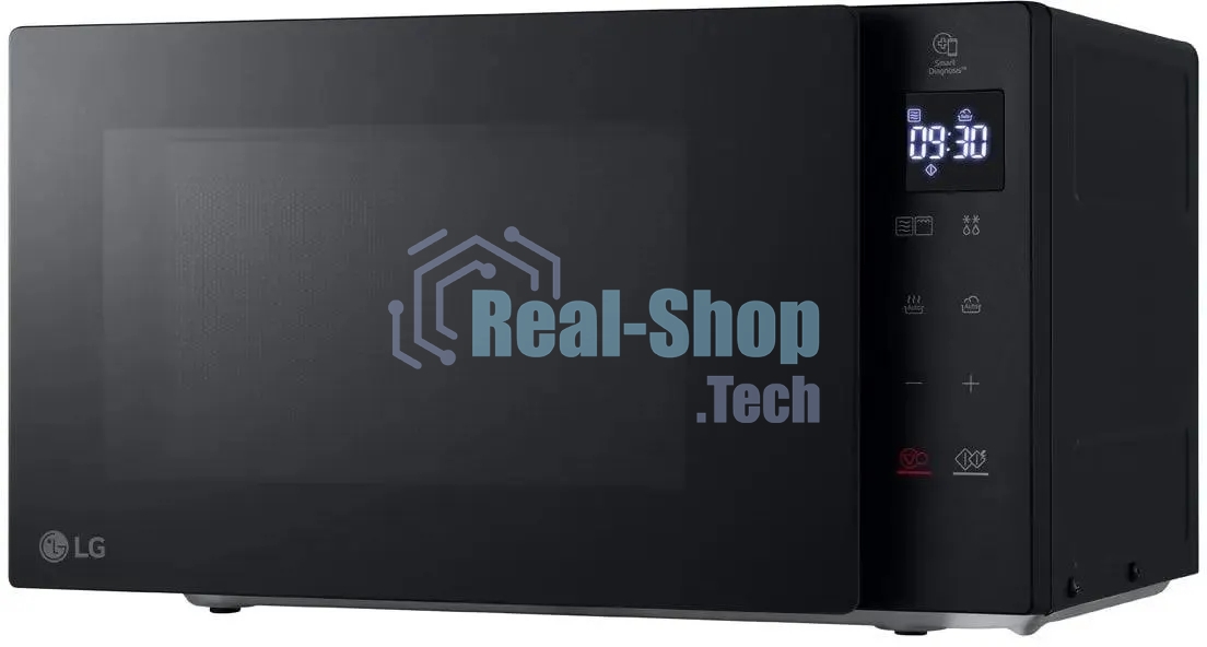 Микроволновая печь LG MH6032GAS черный, 20 л, 700 Вт, переключатели - сенсор