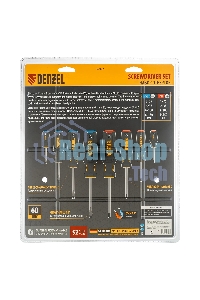 Набор отверток на полке Denzel 8 шт., PH+SL, S2, 3к рукоятка