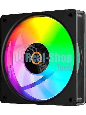 Вентилятор для корпуса Ocypus Gaммa F12 Elite BK ARGB REVERSE BLADE 3 IN 1, 120x120x25мм, 4-PIN PWM, 600-1800 RPM, 26 DBA MAX, HYDRO BEARING