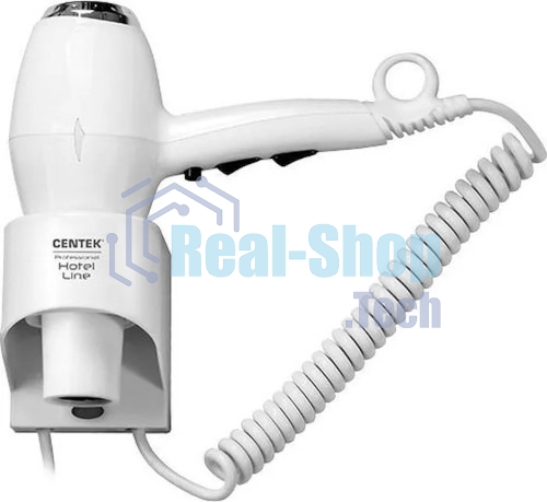 Фен Centek CT-2251 белый, 2100 Вт, ионизация