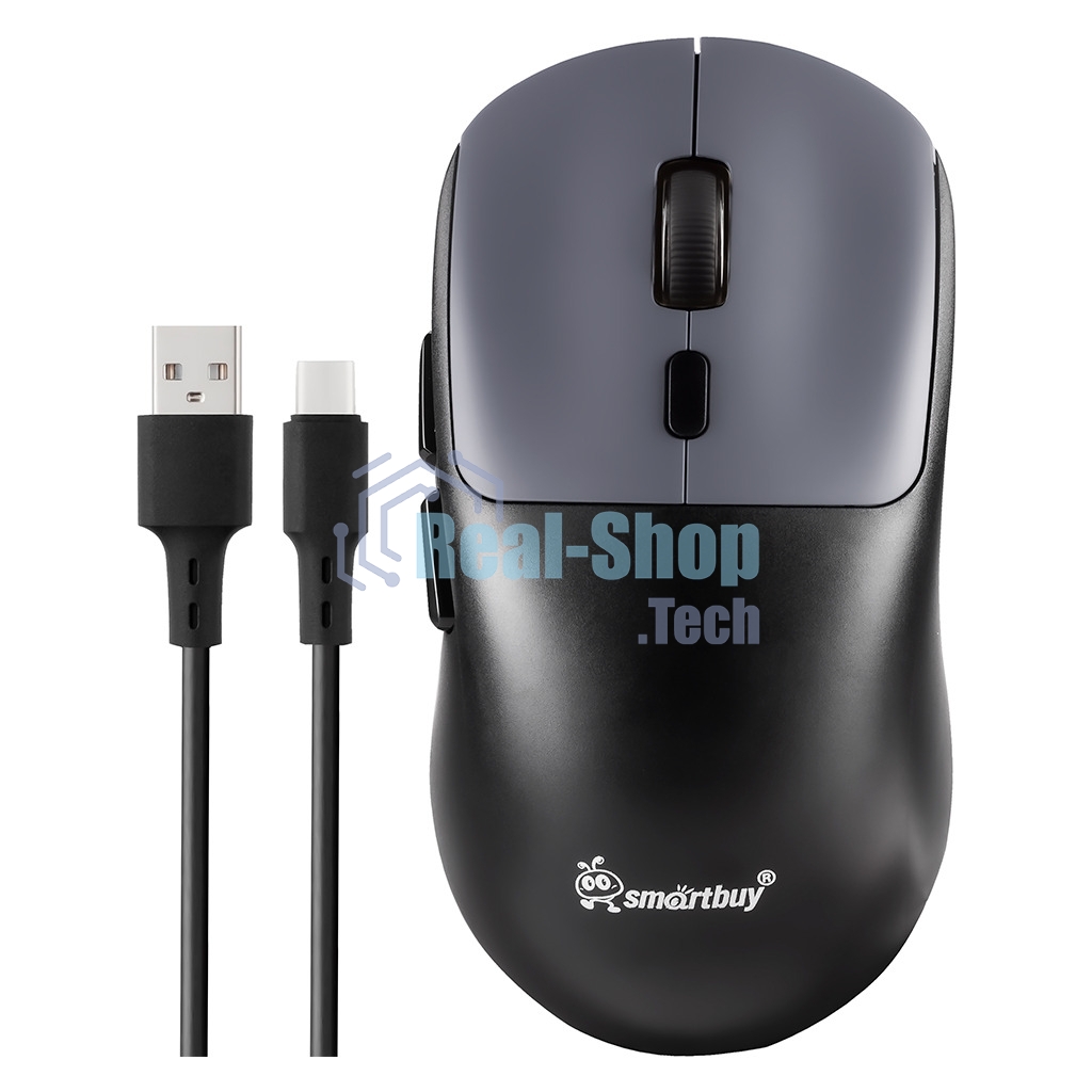 Мышь игровая беспроводная Dual BT+USB с зарядкой Smartbuy X7 черно-синяя (SBM777DSG) /40.  