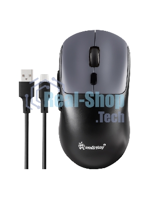Мышь игровая беспроводная Dual BT+USB с зарядкой Smartbuy X7 черно-синяя (SBM777DSG) /40.  