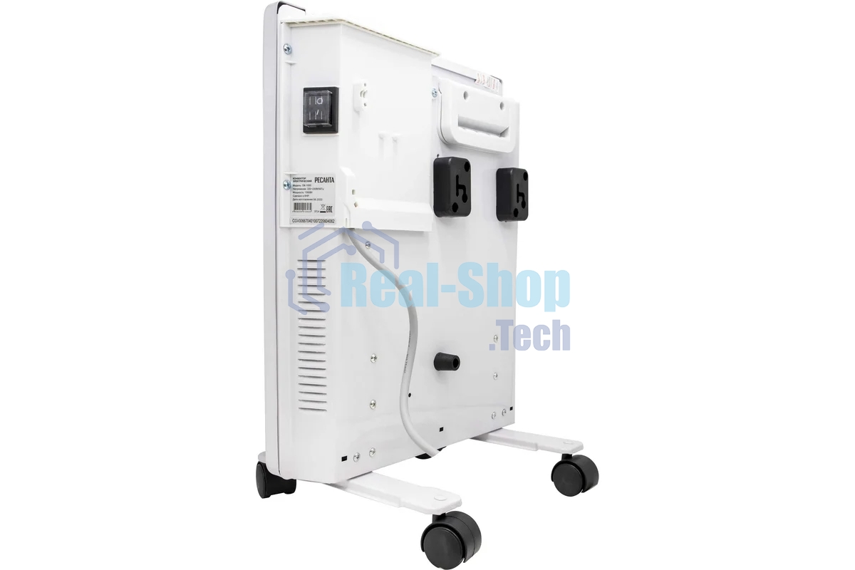 Конвектор Ресанта ОК-1000 белый, 1000 Вт, 15 м2, термостат