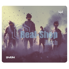 Игровой коврик для мыши (230 х 200 х 2 мм, ткань, резина) SVEN MP-G02S Zombie