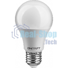 Лампа светодиодная ОНЛАЙТ 71682 OLL-А60-12-230-2.7K-E27 12 Вт шар 2700К тепл. белый E27 900 лм
