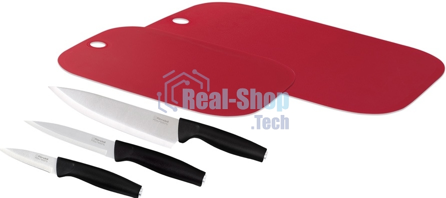 Набор ножей 3 шт + 2 разделочные доски Trumpf Rondell