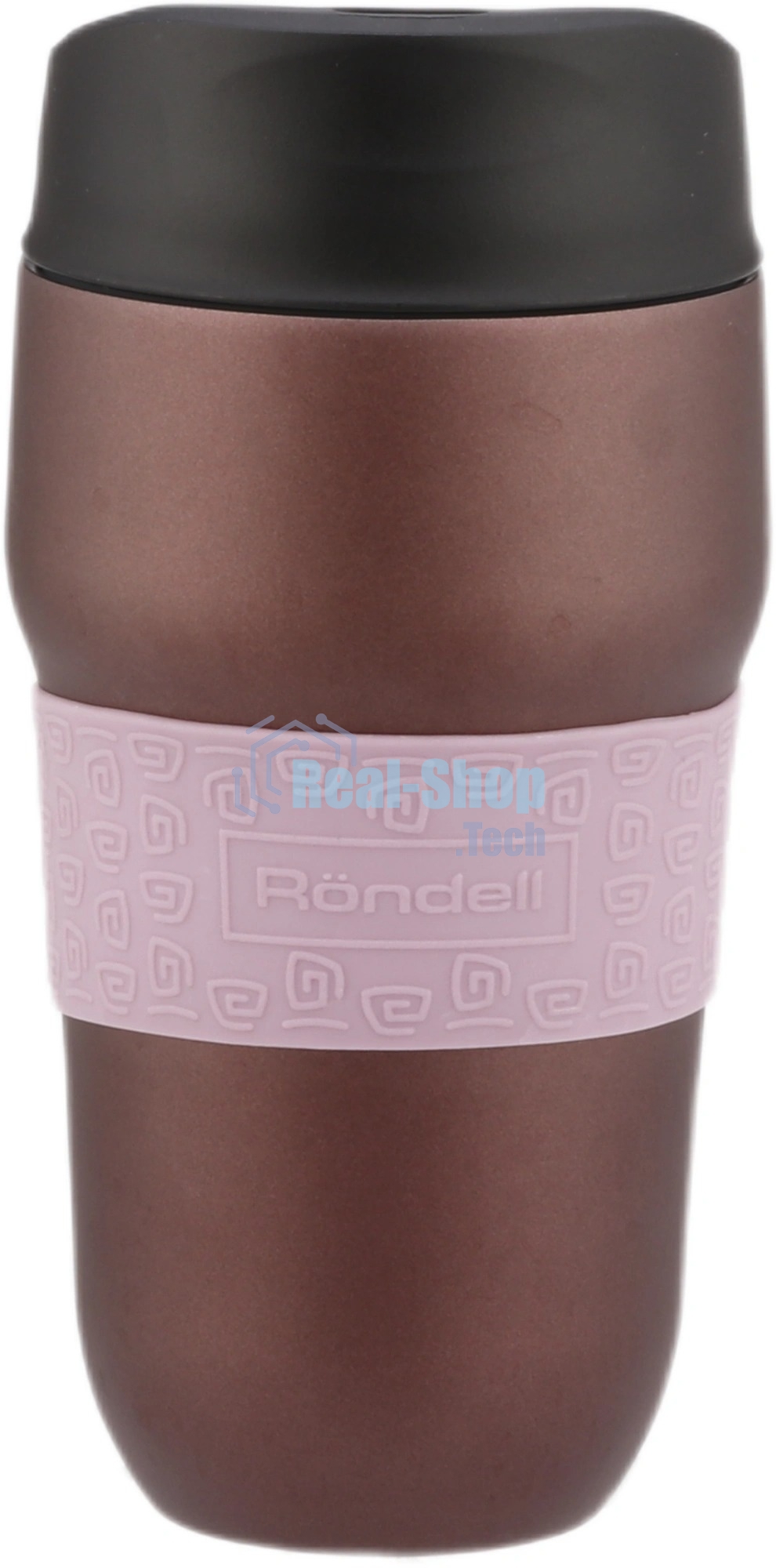 Термокружка для напитков Rondell Tierno RDS-1958 0.32 л. фиолетовый/черный, картонная коробка