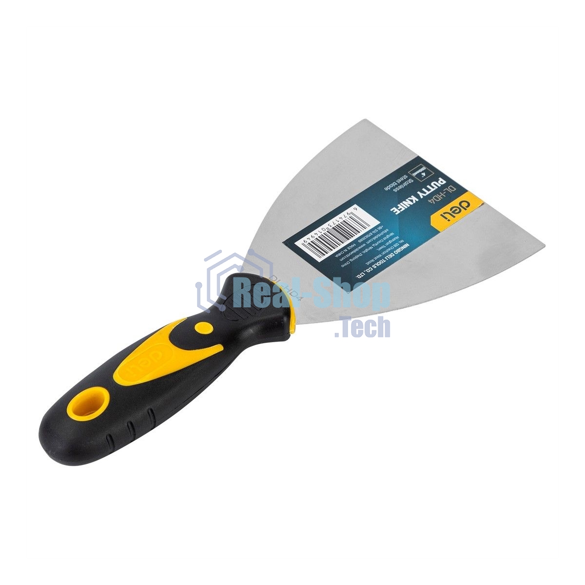 Шпатель Deli DL-HD4 100мм Размер:100 мм. Длина 12 мм. нержавеющая сталь.