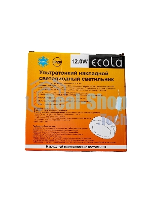 Светильник светодиодный ECOLA DRSV12ELC LED DOWNLIGHT 12W/4200K