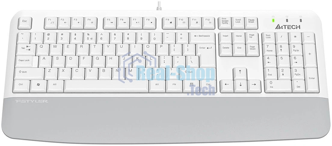 Клавиатура A4Tech Fstyler FK20 проводная, USB Type-A, белый