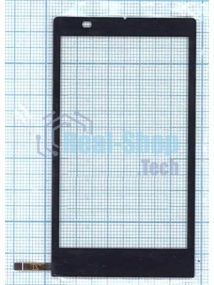 Сенсорное стекло (тачскрин) для Philips Xenium X809, черное