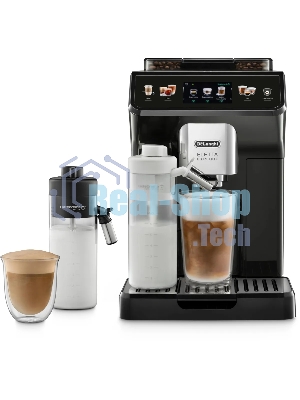 Кофемашина автоматическая DeLonghi ECAM450.55.G черный, исп. кофе - зерновой/молотый, 1.8 л, 1450 Вт, 19 бар