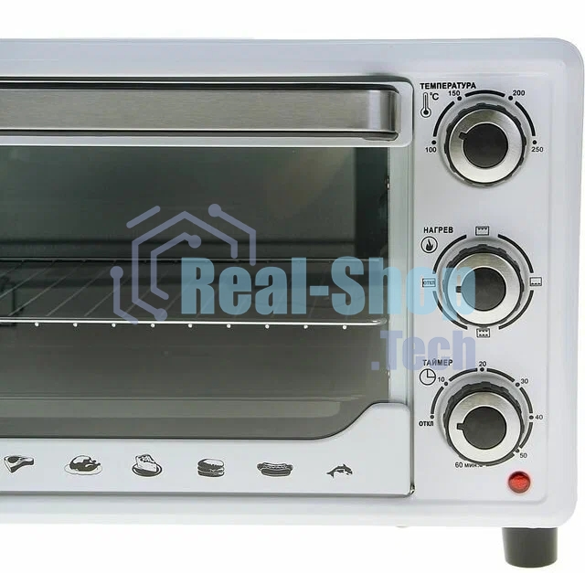 Мини-печь Sakura SA-7000WP 27л, духовка 1500Вт, механ.управление, белый