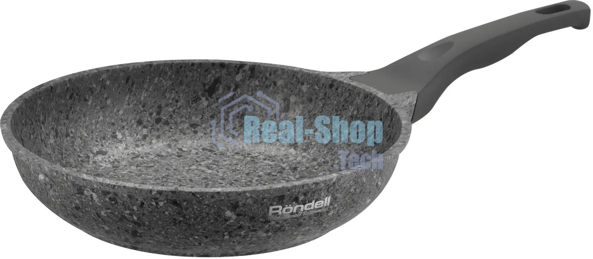 Сковорода Rondell Granit Carrara RDA-1845, 26 см, без крышки, серый