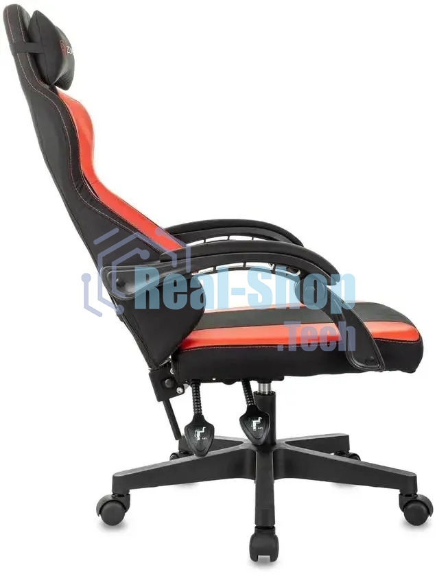 Кресло игровое Zombie Rudger черный/красный