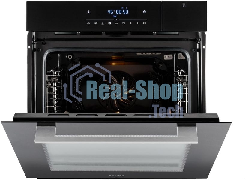 Духовой шкаф-пароварка электрический встраиваемый Graude BMDP 60.1 E черный/серебристый