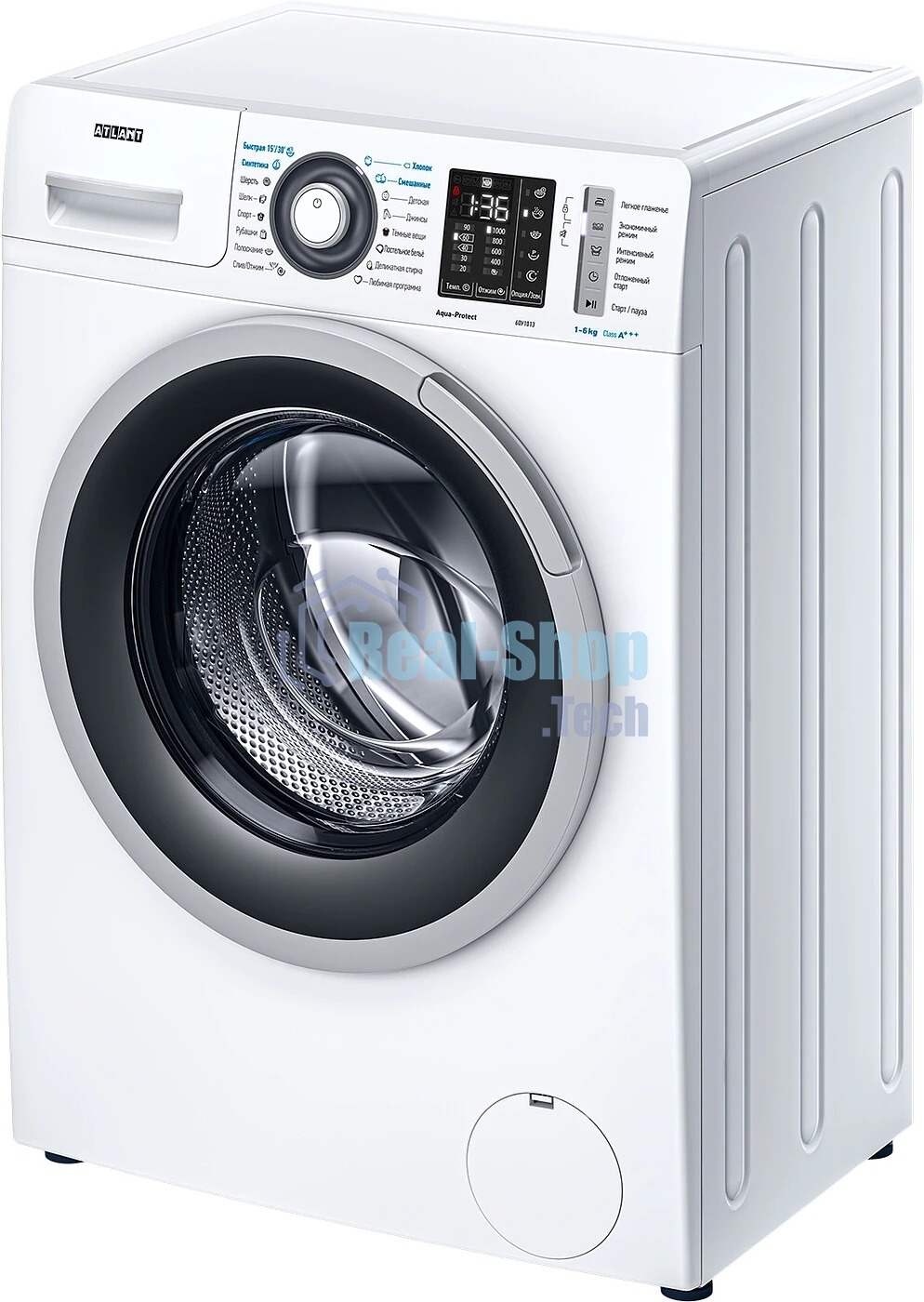 Стиральная машина Atlant СМА-60У1013-01 белый загр.фронтальная макс.:6кг 1000 об/мин класс: A+++