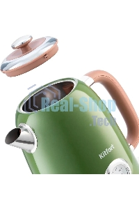 Чайник электрический Kitfort KT-6110 1.7л. 2200Вт зеленый (корпус: нержавеющая сталь)