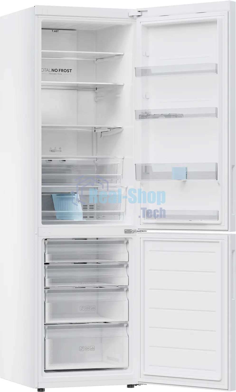Холодильник Haier C2F620CWU1 белый двухкамерный 278/108л морозилка снизу, No Frost