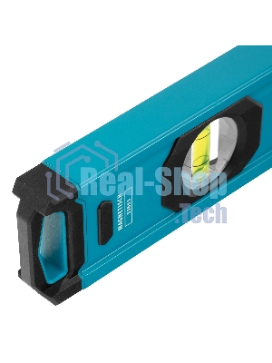 Уровень Gross 33653 алюминиевый, магнит., фрезерованный, 3 глазка, 0,5 мм/м, 1000 мм