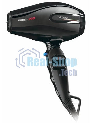 Фен BaByliss Pro Murano черный, 2000 Вт, компактный, ионизация