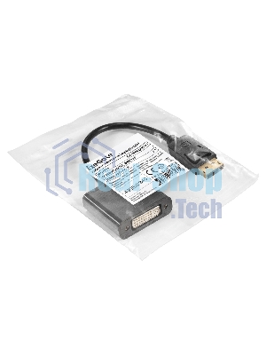 Кабель-переходник DisplayPort-DVI ExeGate EX-DPM-DVIF-0.1 (20M/19F, 0,1м)