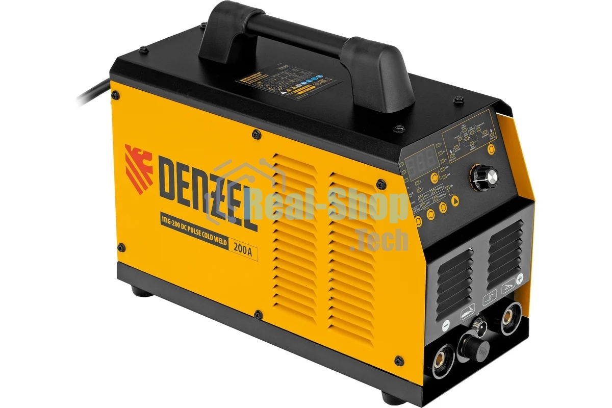 Аппарат инвертор. аргонодуговой сварки Denzel ITIG-200 DС Pulse Cold Weld, 200 А, ПВ 60%