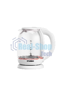 Чайник электрический Hyundai HYK-S3808 1.7л. 2200Вт белый (корпус: стекло)