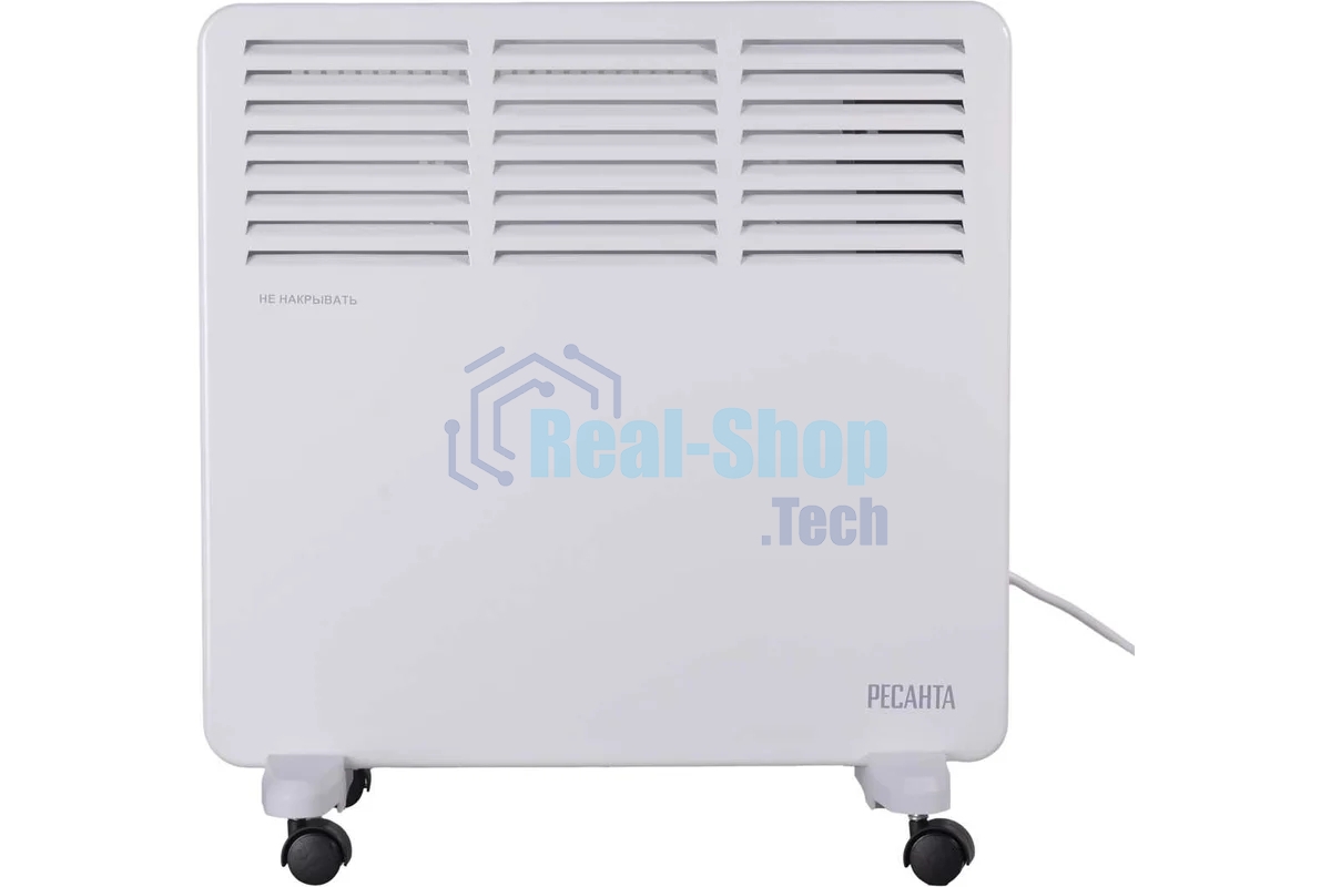 Конвектор Ресанта ОК-1000Е белый, 1000 Вт, 10 м2, термостат, дисплей