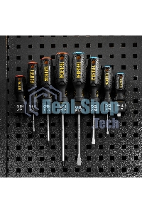 Набор отверток на полке Denzel 8 шт., PH+SL, S2, 3к рукоятка