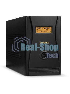 Источник бесперебойного питания ExeGate EP285529RUS SpecialPro Smart LLB-2200.LCD.AVR.C13.RJ.USB 2200VA/1300W, LCD, AVR, 6*IEC-C13, RJ45/11, USB, черный