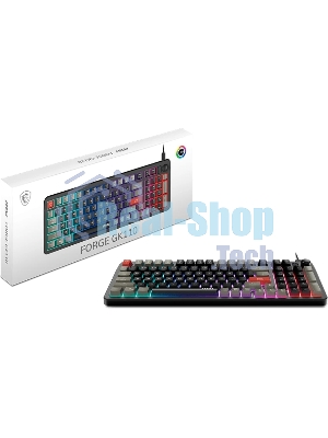 Клавиатура MSI Forge GK110 проводная, USB Type-A, чёрный