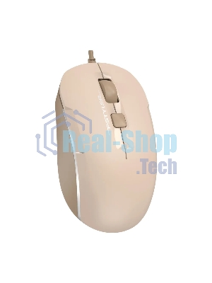 Мышь проводная A4Tech Fstyler FM26 бежевый/коричневый, 1600 dpi, USB, кнопки - 4