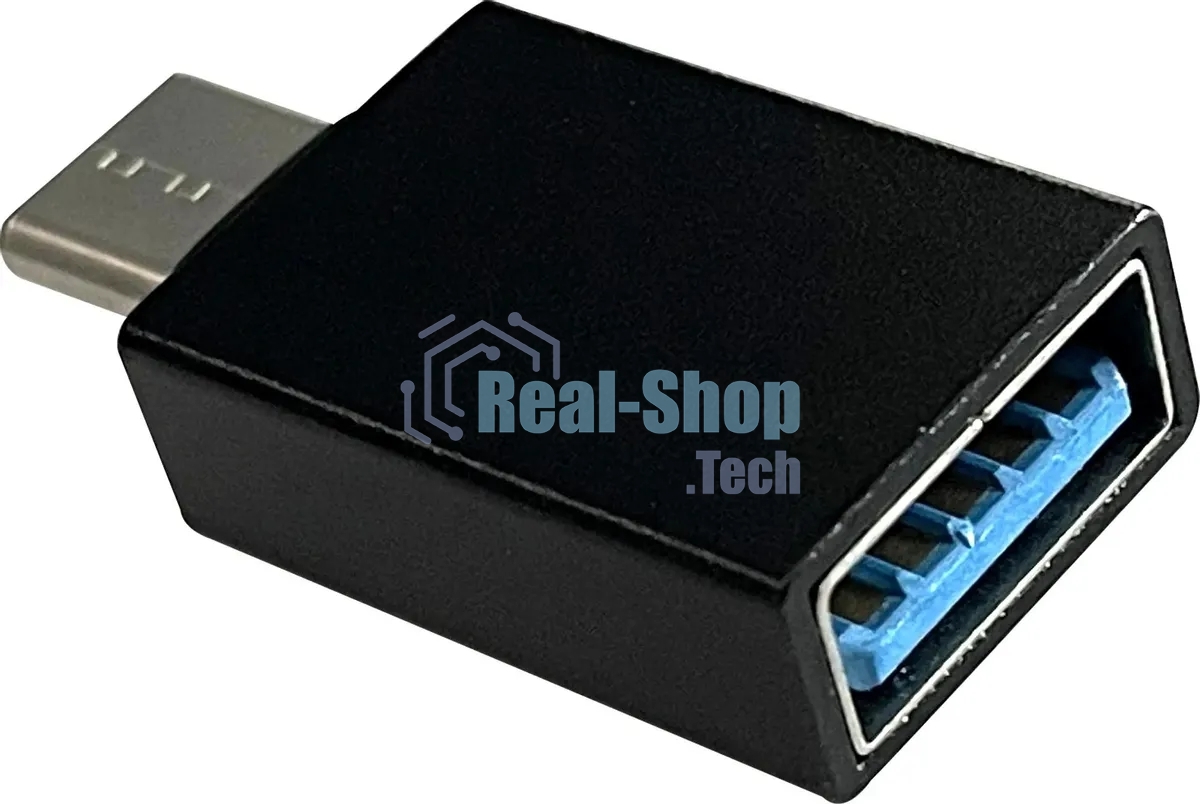 Адаптер Buro USB A(f) USB Type-C (m) черный