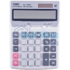 Калькулятор настольный Deli Core E1507 светло-серый 12-разр.