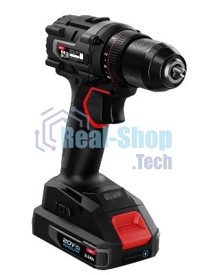 Дрель-шуруповерт Deli DE-DZ20-2D2, 20 В, 2 Ач, 70 Нм, бесщеточный