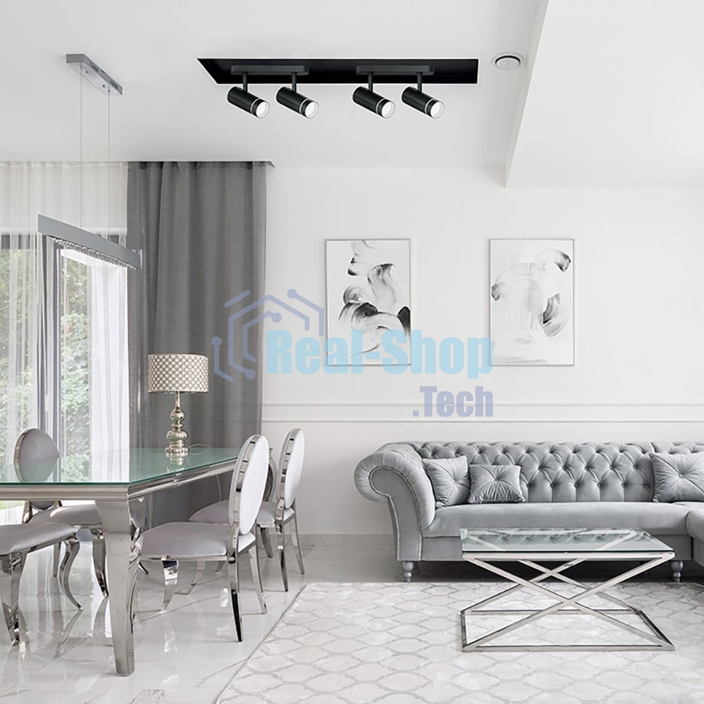 Светильник Feron ML231 ДБО GU10 без лампы наклонный черный