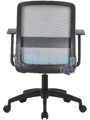 Кресло компьютерное Cactus CS-MC333-GY серый, сиденье серый, сетка/ткань, низк.спин. крестов. пластик, пластик черный