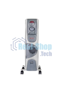 Обогреватель масляный Ресанта ОМ-12НВ (12 секций) белый, 2900 Вт, 25 м2, термостат 67/3/12